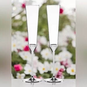 NIB New Kate Spade-Lenox-Wedding Take The Cake Toasting Flutes Pair of 2 Glasses